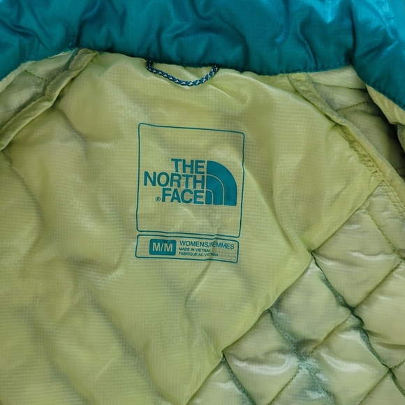 North Face Thermoball Eco Quilted Lightweight Full Zip Jacket Blue Green Medium - Picture 10 of 15